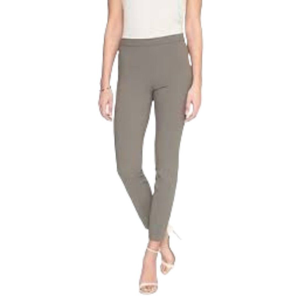 Banana Republic Sz 14 Smoking Gray Twill Hip Zip Devon Slimming Fit Dress Pants